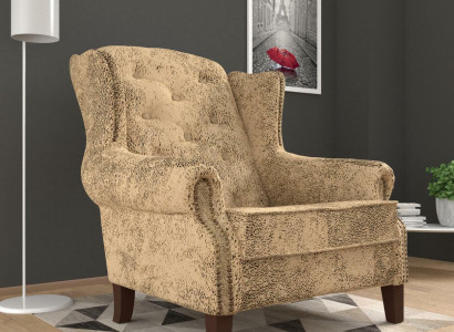 Wing chair lounge TV club cushion seat armchair design couch sofa